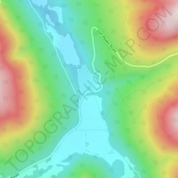 Whitecroft topographic map, elevation, terrain