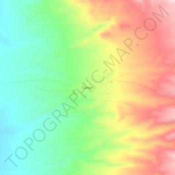 Camar topographic map, elevation, terrain