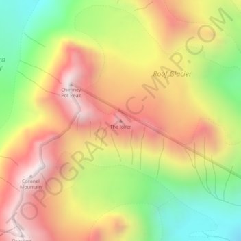 The Joker topographic map, elevation, terrain