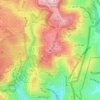 Mount of Olives topographic map, elevation, terrain