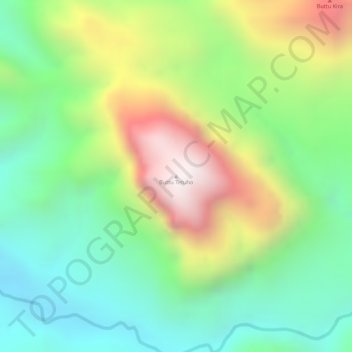 Buttu Tetuho topographic map, elevation, terrain