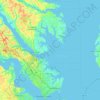 Big Island topographic map, elevation, terrain