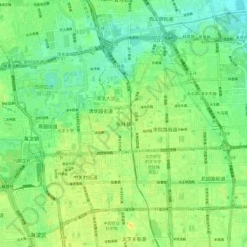 Dongsheng topographic map, elevation, terrain