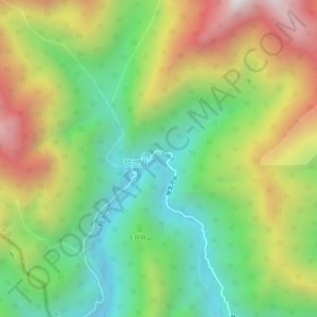 Macu topographic map, elevation, terrain
