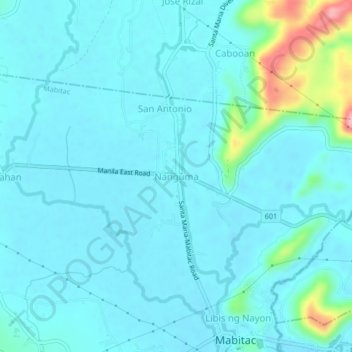 Nanguma topographic map, elevation, terrain