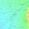 Cabanatuan topographic map, elevation, terrain