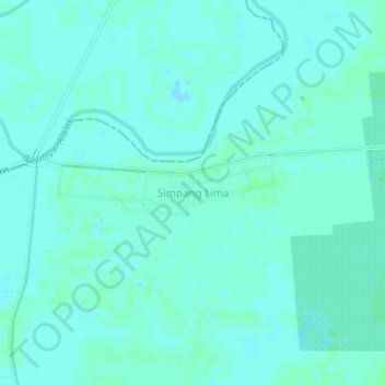 Simpang Lima topographic map, elevation, terrain