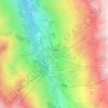 Les Ménuires topographic map, elevation, terrain