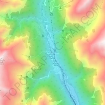 Arthur's Pass topographic map, elevation, terrain