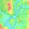 Stourton topographic map, elevation, terrain
