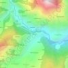 Bhutti topographic map, elevation, terrain