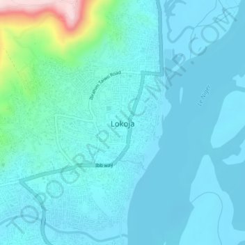Zokoja topographic map, elevation, terrain