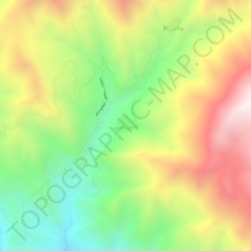 Vanash Pain topographic map, elevation, terrain