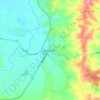 Beaudesert topographic map, elevation, terrain