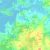 Kernours topographic map, elevation, terrain