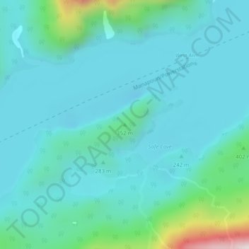 352 topographic map, elevation, terrain