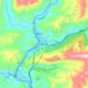 朝天镇 topographic map, elevation, terrain