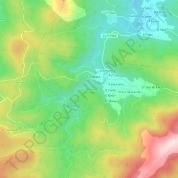 Trasbar topographic map, elevation, terrain