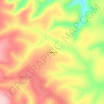 Kipengere topographic map, elevation, terrain