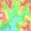 Pangna topographic map, elevation, terrain