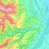 Cadiroggio topographic map, elevation, terrain