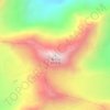 Haizi Mountain topographic map, elevation, terrain