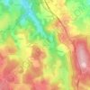 Arcomie topographic map, elevation, terrain