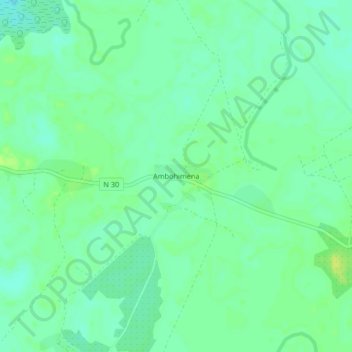 Ambohimena topographic map, elevation, terrain