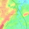 Bishop's Itchington topographic map, elevation, terrain