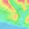 Seven Dials topographic map, elevation, terrain