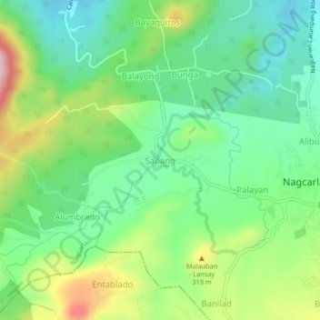 Sabang topographic map, elevation, terrain