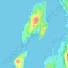 Millport topographic map, elevation, terrain