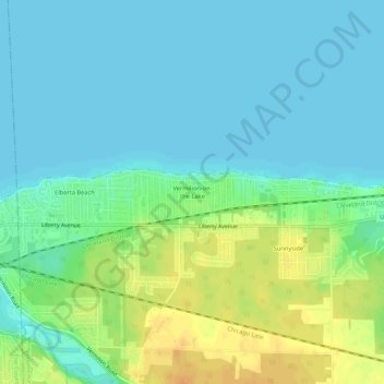 Vermilion-on-the-Lake topographic map, elevation, terrain