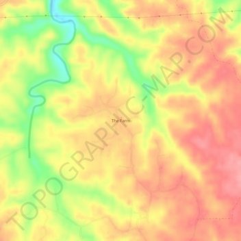 The Farm topographic map, elevation, terrain