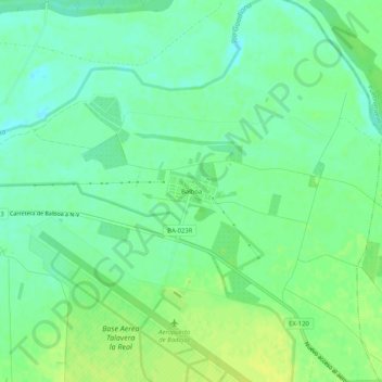 Balboa topographic map, elevation, terrain