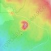 Double Butte topographic map, elevation, terrain