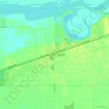 Meehan topographic map, elevation, terrain
