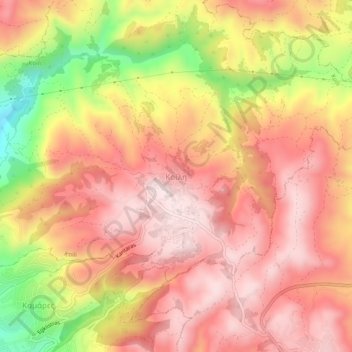 Koili topographic map, elevation, terrain