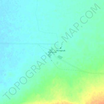 Mengoub topographic map, elevation, terrain