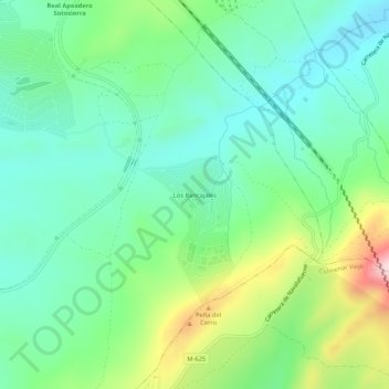 Los Rancajales topographic map, elevation, terrain