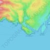 La Petite Aiguille topographic map, elevation, terrain