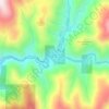 Downieville topographic map, elevation, terrain