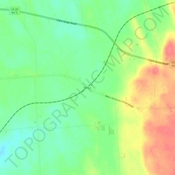Relius topographic map, elevation, terrain