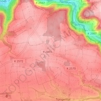 Ramsbach topographic map, elevation, terrain