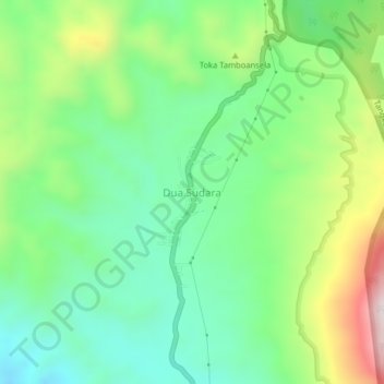 Dua Sudara topographic map, elevation, terrain