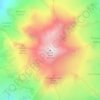 Glacier Peak topographic map, elevation, terrain