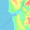 Taglawigan topographic map, elevation, terrain