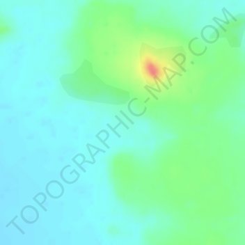 Donji topographic map, elevation, terrain