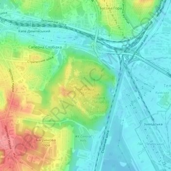 Bald Mountain topographic map, elevation, terrain
