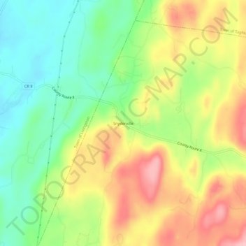 Snyderville topographic map, elevation, terrain